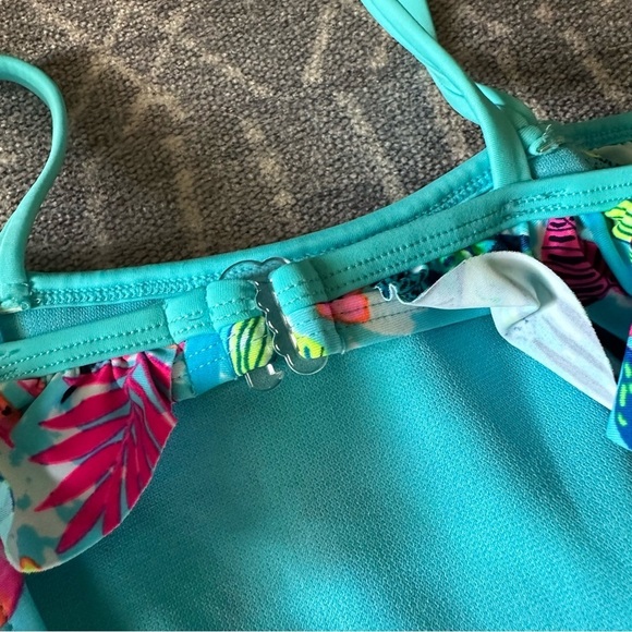 NWT Wonder Nation One Piece Swimsuit Tropical Print XS 4/5 - Picture 4 of 4